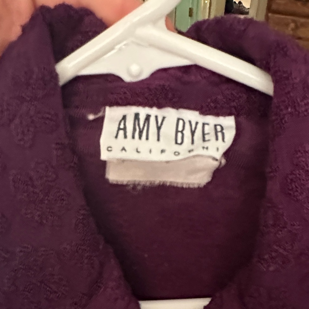 Purple Button-Up Top - Picture 4 of 4